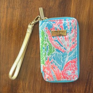 Lilly Pulitzer Colorful Wristlet Phone Case (Like NEW!)